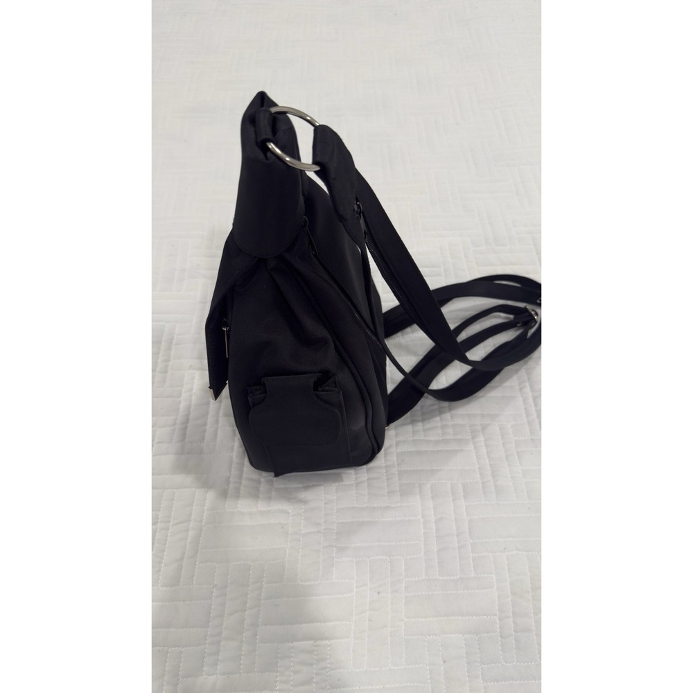 DKNY Donna Karan black nylon sling crossbody backpack bag - Picture 3 of 9